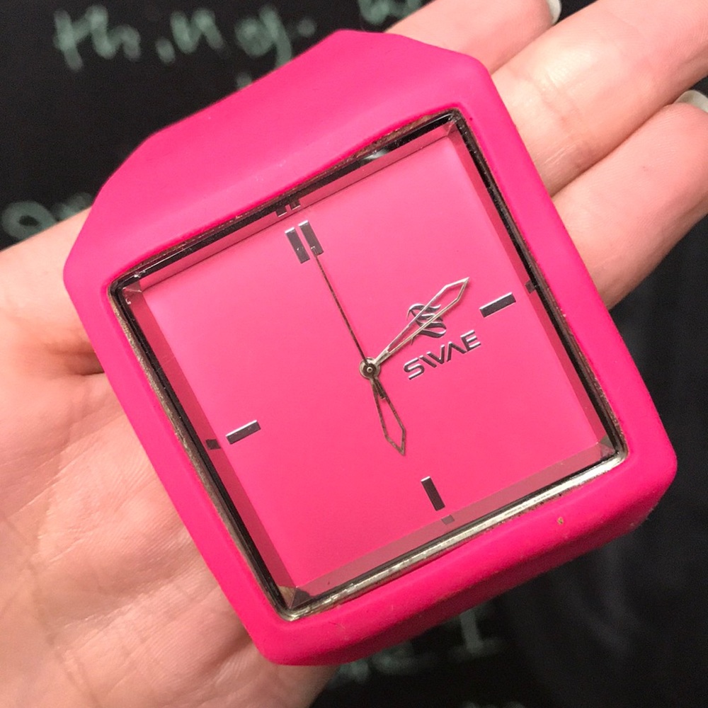 SWAE Hot Pink Watch band and face